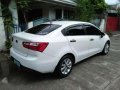 Kia Rio 2012 sedan white for sale -1