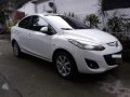 Mazda 2 2010 sedan white for sale -1