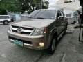 Fresh Toyota Hilux 2005 AT Beige For Sale-0