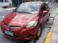 2008 Toyota Vios E 1.3 MT Red Sedan For Sale-0