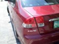 Honda Civic Vtis Manual 2005 Red For Sale-3