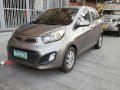 Fresh Kia Picanto 2012 MT Gray For Sale-0