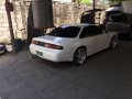 White Nissan Silvia s14 MT for sale-2