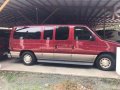 2002 Ford E-150 Chateau Red Van For Sale -1