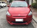 Mitsubishi Mirage Glx 2015 Red For Sale -0
