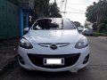 Mazda 2 2014 WHITE FOR SALE-1