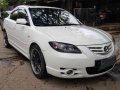 Mazda 3 2005 WHITE FOR SALE-0