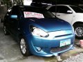 FOR SALE BLUE Mitsubishi Mirage 2013-0