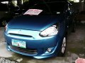 FOR SALE BLUE Mitsubishi Mirage 2013-4