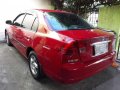 2002 Honda Civic Manual Red Sedan For Sale -3