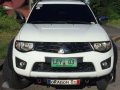 2012 Mitsubishi Strada MT White For Sale -0