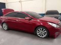Sonata Hyundai sedan red for sale -0