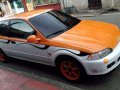 Honda Civic Hatchback 1992 MT Orange For Sale -10