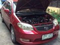 Fresh Toyota Vios G 2004 MT Red For Sale -1