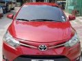 Toyota Vios E 2015 AT Red Sedan For Sale -0