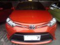 2016 Toyota Vios E AT Orange Sedan For Sale -1