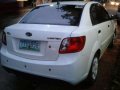 Fresh 2011 KIA RIO MT White Sedan For Sale -7