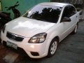 Fresh 2011 KIA RIO MT White Sedan For Sale -8