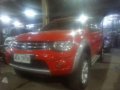 2013 Mitsubishi Strada 4x4 AT Red Pickup For Sale -1