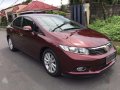 2013 Honda Civic 1.8 Exi AT Red For Sale -0