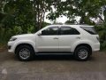 Fresh Toyota Fortuner 2012 MT White For Sale -1
