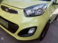 2012 Kia Picanto Matic Yellow HB For Sale -9