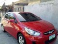 2012 Hyundai Accent AT Red Sedan For Sale -1
