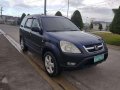 Honda CRV 2004 AT Blue SUV For Sale -1