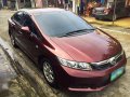 Honda Civic 2012 red for sale-0