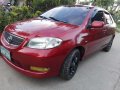 For sale red Toyota Vios E 1.3 vvti engine MT-0