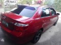 For sale red Toyota Vios E 1.3 vvti engine MT-5