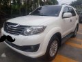 2012 Toyota Fortuner 2.5G Automatic White For Sale -2