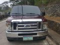 Ford E150 XLT Premium AT Red Van For Sale -2