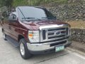 Ford E150 XLT Premium AT Red Van For Sale -1