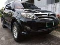 2012 Toyota Fortuner 25G DIESEL AT Black For Sale -0
