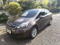 Kia Rio 2014 Manual Brown Sedan For Sale -0