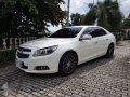 2013 Chevrolet Chevy Malibu AT White For Sale -0