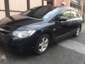 2007 Honda Civic 1.8V Matic Black Sedan For Sale -1
