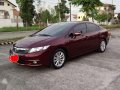 2012 Honda Civic 1.8 Automatic Red For Sale -1