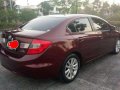 2012 Honda Civic 1.8 Automatic Red For Sale -3