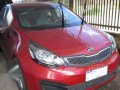 Kia-Rio 2016 matic red Sedan For Sale -0