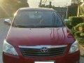 2013 Toyota Innova E Diesel Red Suv For Sale -1