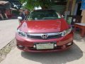 Honda Civic 2012 1.8 EXI Red Sedan For Sale -1