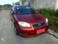 Toyota Vios 1.3E 2005 Red Sedan For Sale -0