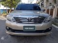2012 Toyota Fortuner 2.5G AT Beige For Sale -1