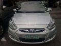 Hyundai Accent Gas 2011 Silver Sedan For Sale -0