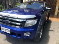 Ford Ranger 2015 Matic Blue Pickup For Sale -0