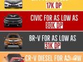 Honda Cars ALL-IN LOW DP Promo 2018-1