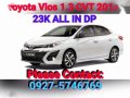 Brandnew Toyota Vios 1.3E automatic 23K all in dp 2018-0