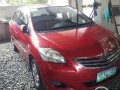 Toyota Vios E 2012 Red Manual for sale-0